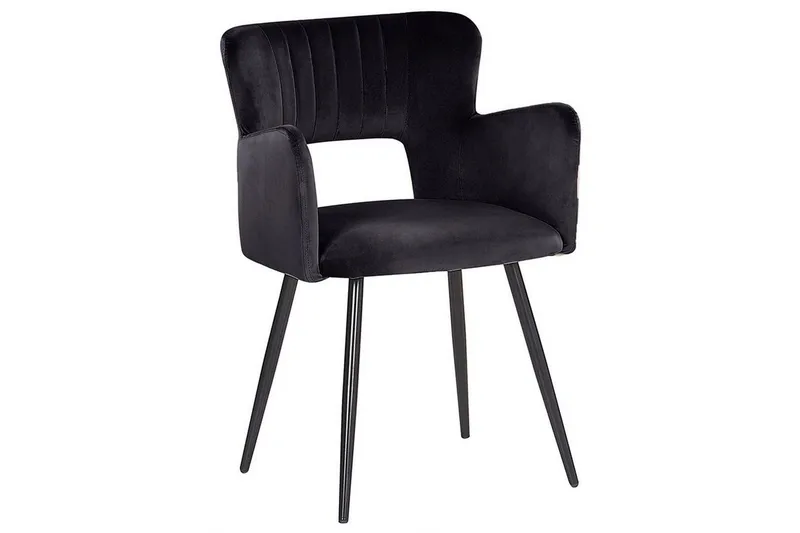 Setti kahdesta ruokatuolista Sanilac - Musta - Huonekalut - Tuoli & nojatuoli - Ruokapöydän tuolit