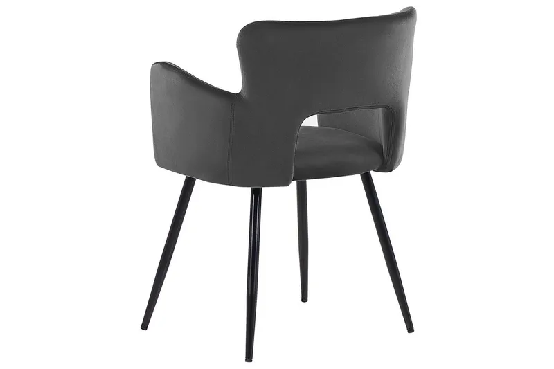 Setti kahdesta ruokatuolista Sanilac - Tummanharmaa, musta - Huonekalut - Tuoli & nojatuoli - Ruokapöydän tuolit