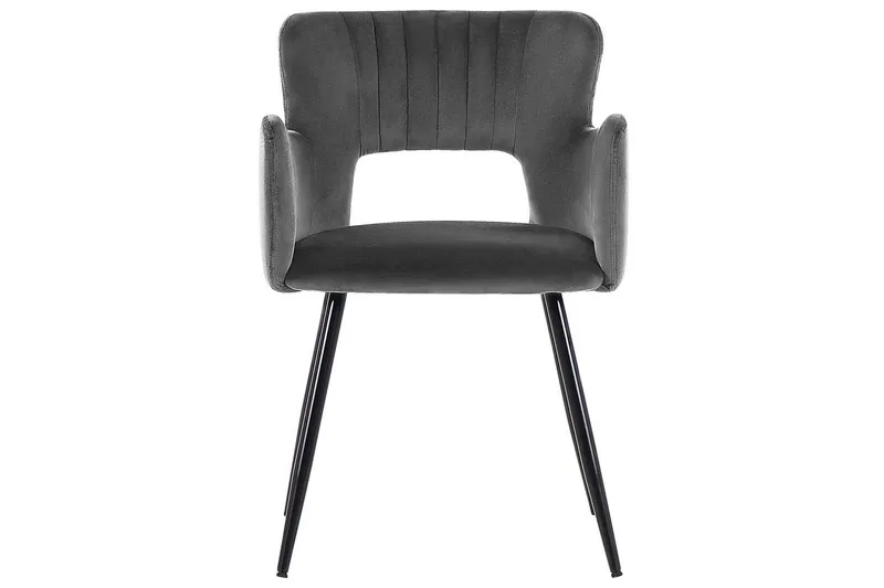 Setti kahdesta ruokatuolista Sanilac - Tummanharmaa, musta - Huonekalut - Tuoli & nojatuoli - Ruokapöydän tuolit