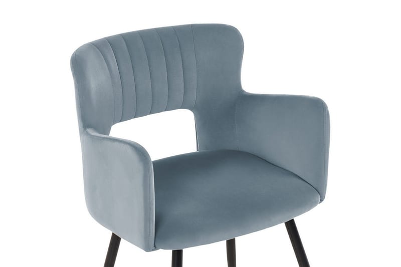 Setti kahdesta ruokatuolista Sanilac - Vaaleansininen, Musta - Huonekalut - Tuoli & nojatuoli - Ruokapöydän tuolit