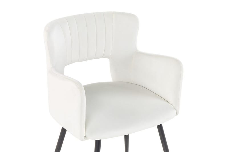 Setti kahdesta ruokatuolista Sanilac - Valkoinen, Musta - Huonekalut - Tuoli & nojatuoli - Ruokapöydän tuolit