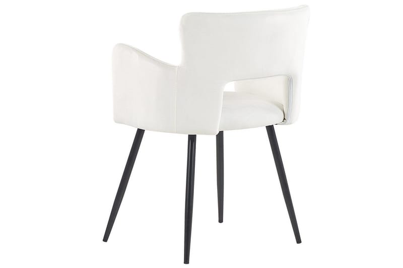 Setti kahdesta ruokatuolista Sanilac - Valkoinen, Musta - Huonekalut - Tuoli & nojatuoli - Ruokapöydän tuolit