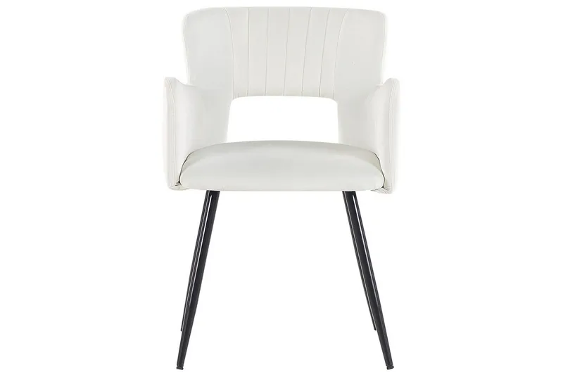 Setti kahdesta ruokatuolista Sanilac - Valkoinen, Musta - Huonekalut - Tuoli & nojatuoli - Ruokapöydän tuolit