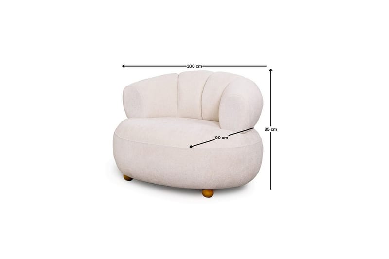 Seylor Nojatuoli - Valkoinen - Huonekalut - Tuoli & nojatuoli - Nojatuoli & lepotuoli