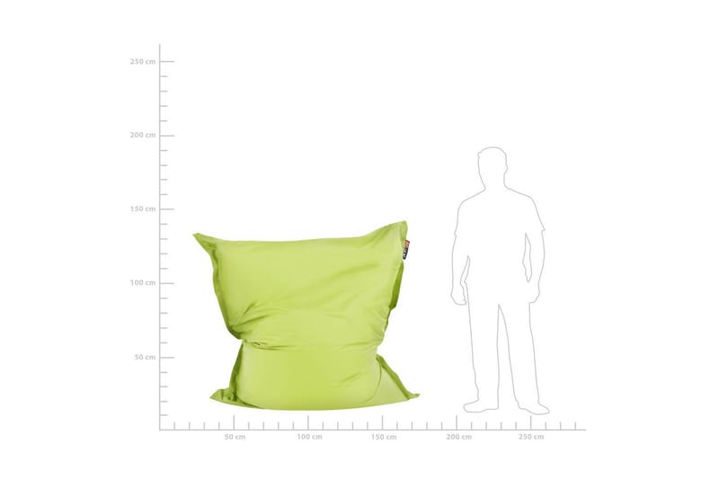 Sittsäck Beliani Fuzzy Beige, brun, 140x180x20 cm Green - Huonekalut - Tuoli & nojatuoli - Säkkituoli