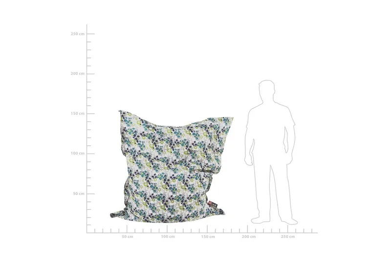 Sittsäck Beliani Fuzzy Beige, brun, 140x180x20 cm Multicolored||White||blue||Green||Grey - Huonekalut - Tuoli & nojatuoli - Säkkituoli