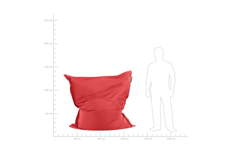 Sittsäck Beliani Fuzzy Beige, brun, 140x180x20 cm Red - Huonekalut - Tuoli & nojatuoli - Säkkituoli