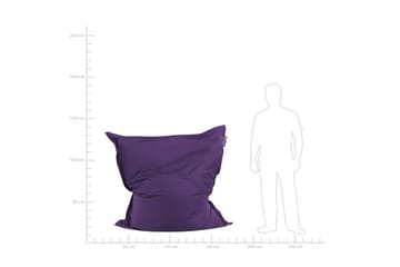 Sittsäck Beliani Fuzzy Beige, brun, 140x180x20 cm Violet - Huonekalut - Tuoli & nojatuoli - Säkkituoli