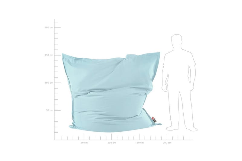 Sittsäck Beliani Fuzzy Blå, 180x230x20 cm Light blue - Huonekalut - Tuoli & nojatuoli - Säkkituoli
