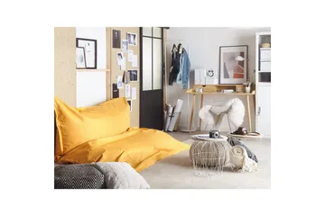 Sittsäck Beliani Fuzzy Blå, 180x230x20 cm Yellow - Huonekalut - Tuoli & nojatuoli - Säkkituoli
