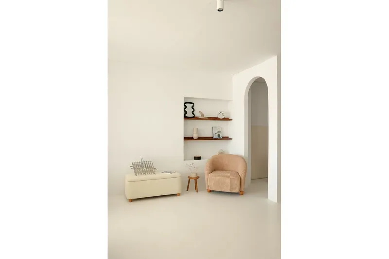 Slon Öronlappsfåtölj - Beige - Huonekalut - Tuoli & nojatuoli - Nojatuoli & lepotuoli