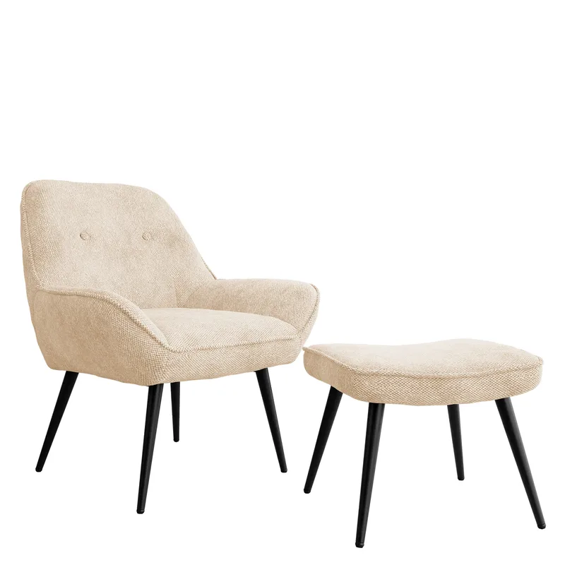 Sylvar Nojatuoli - Beige - Huonekalut - Tuoli & nojatuoli - Nojatuoli & lepotuoli