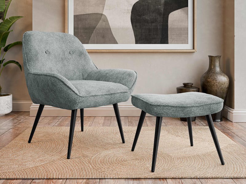 Sylvar Nojatuoli - Harmaa - Huonekalut - Tuoli & nojatuoli - Nojatuoli & lepotuoli