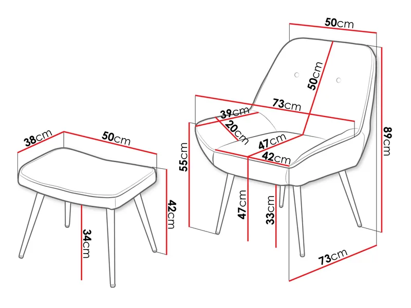 Sylvar Nojatuoli - Harmaa - Huonekalut - Tuoli & nojatuoli - Nojatuoli & lepotuoli
