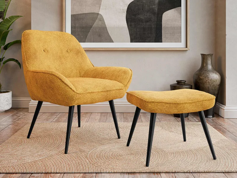 Sylvar Nojatuoli - Keltainen - Huonekalut - Tuoli & nojatuoli - Nojatuoli & lepotuoli