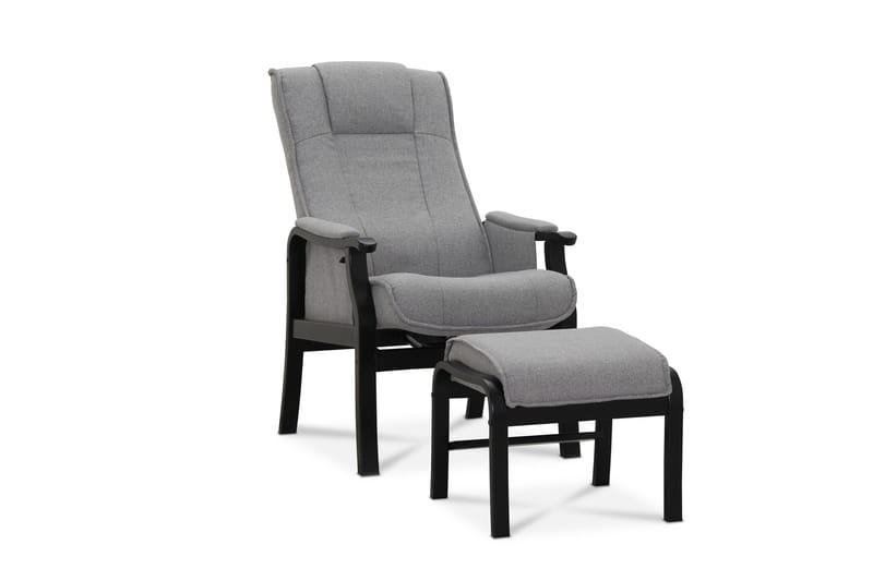 Tavallinen nojatuoli ilman käsinojia Saika-nojatuoli Vaaleanharmaa - Huonekalut - Tuoli & nojatuoli - Nojatuoli & lepotuoli