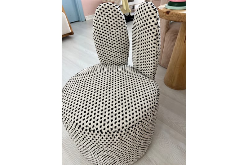 Tavsan Nojatuoli - Musta/Valkoinen - Huonekalut - Lasten kalusteet - Lasten tuoli & juniorituoli - Lasten nojatuoli