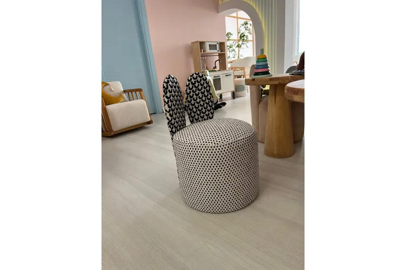 Tavsan Nojatuoli - Musta/Valkoinen - Huonekalut - Lasten kalusteet - Lasten tuoli & juniorituoli - Lasten nojatuoli