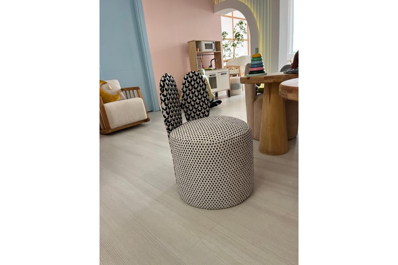 Tavsan Nojatuoli - Musta/Valkoinen - Huonekalut - Lasten kalusteet - Lasten tuoli & juniorituoli - Lasten nojatuoli