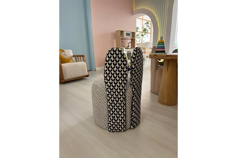 Tavsan Nojatuoli - Musta/Valkoinen - Huonekalut - Lasten kalusteet - Lasten tuoli & juniorituoli - Lasten nojatuoli