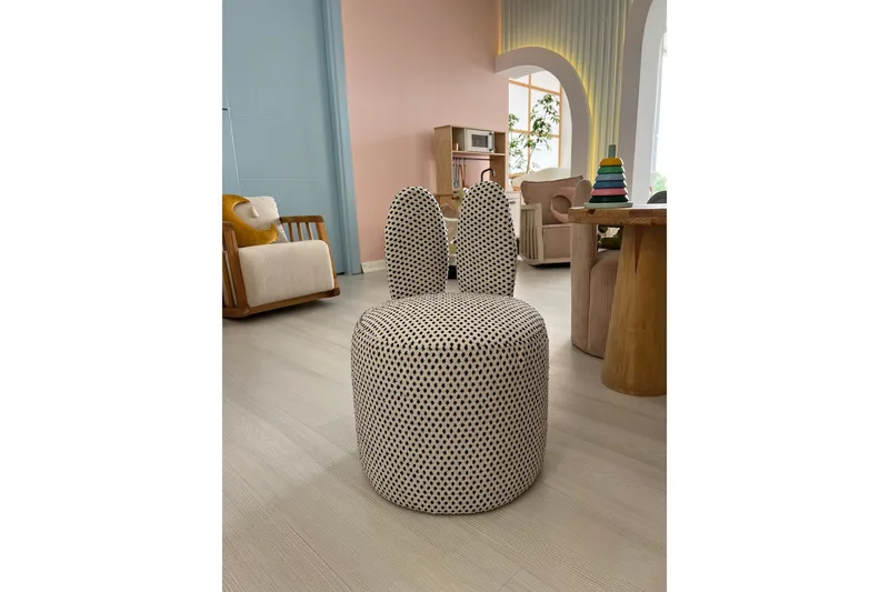 Tavsan Nojatuoli - Musta/Valkoinen - Huonekalut - Lasten kalusteet - Lasten tuoli & juniorituoli - Lasten nojatuoli