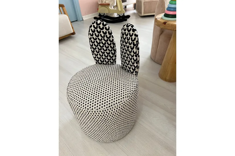 Tavsan Nojatuoli - Musta/Valkoinen - Huonekalut - Lasten kalusteet - Lasten tuoli & juniorituoli - Lasten nojatuoli