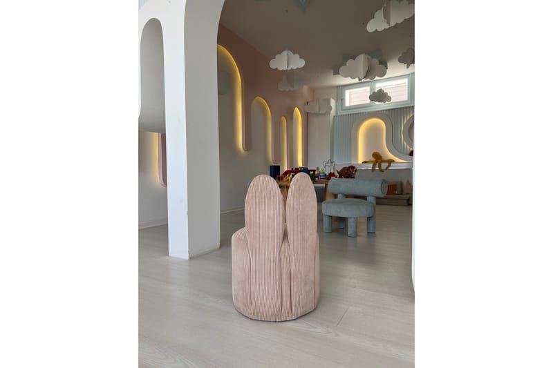 Tavsan Nojatuoli - Roosa - Huonekalut - Lasten kalusteet - Lasten tuoli & juniorituoli - Lasten nojatuoli