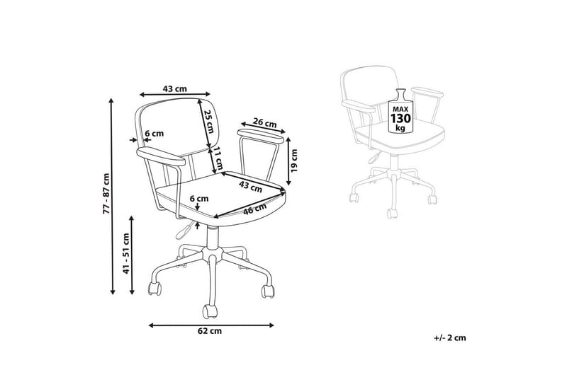 Toimistotuoli Algerita Vihreä - Vihreä - Huonekalut - Tuoli & nojatuoli - Työtuolit