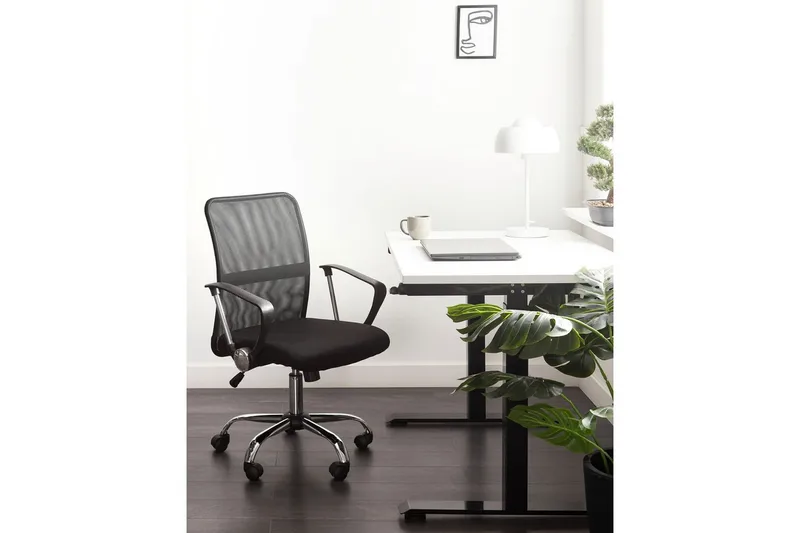 Toimistotuoli Best Musta/Hopea - Musta/Hopea - Huonekalut - Tuoli & nojatuoli - Työtuolit