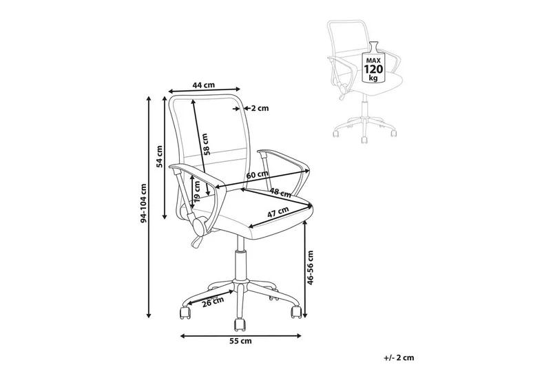 Toimistotuoli Best Sininen/Hopea/Sininen - Sininen/Hopea/Sininen - Huonekalut - Tuoli & nojatuoli - Työtuolit