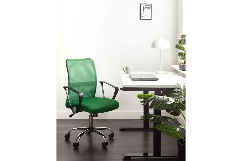Toimistotuoli Best Vihreä/hopea/musta - Vihreä/hopea/musta - Huonekalut - Tuoli & nojatuoli - Työtuolit