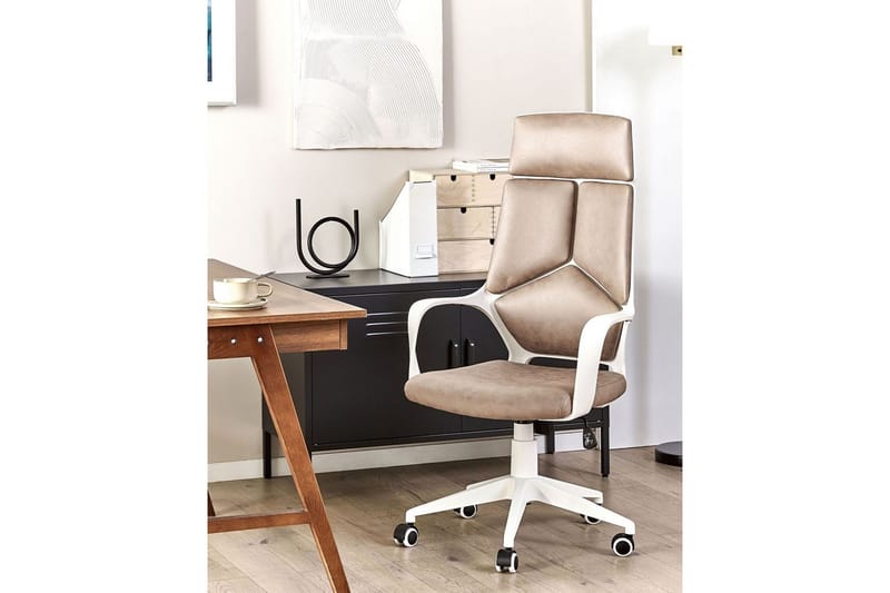 Toimistotuoli Delight Beige/valkoinen - Beige/valkoinen - Huonekalut - Tuoli & nojatuoli - Työtuolit