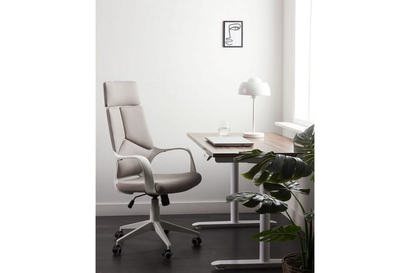 Toimistotuoli Delight Taupe/valkoinen - Taupe/valkoinen - Huonekalut - Tuoli & nojatuoli - Työtuolit