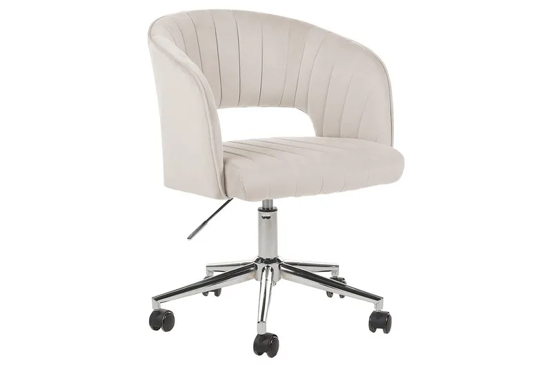 Toimistotuoli Katonah Beige/Musta/Hopea, Beige/Musta/Hopea