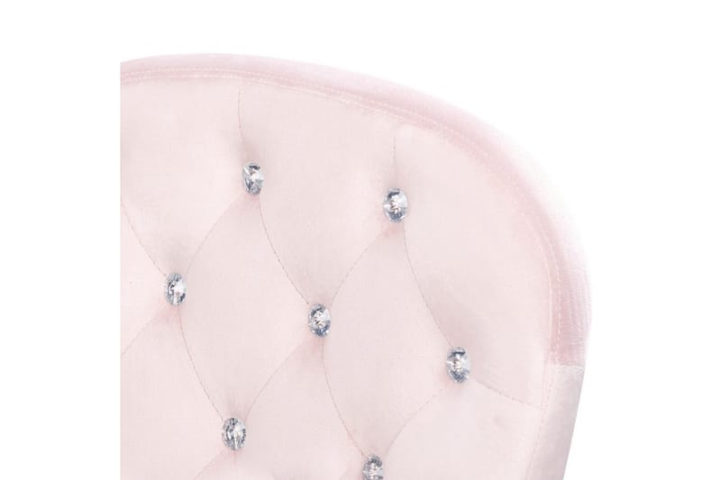 Toimistotuoli kristalleilla Princess Pastellinvaaleanpunainen/Hopea/Musta - Pastellinvaaleanpunainen/Hopea/Musta - Huonekalut - Tuoli & nojatuoli - Työtuolit