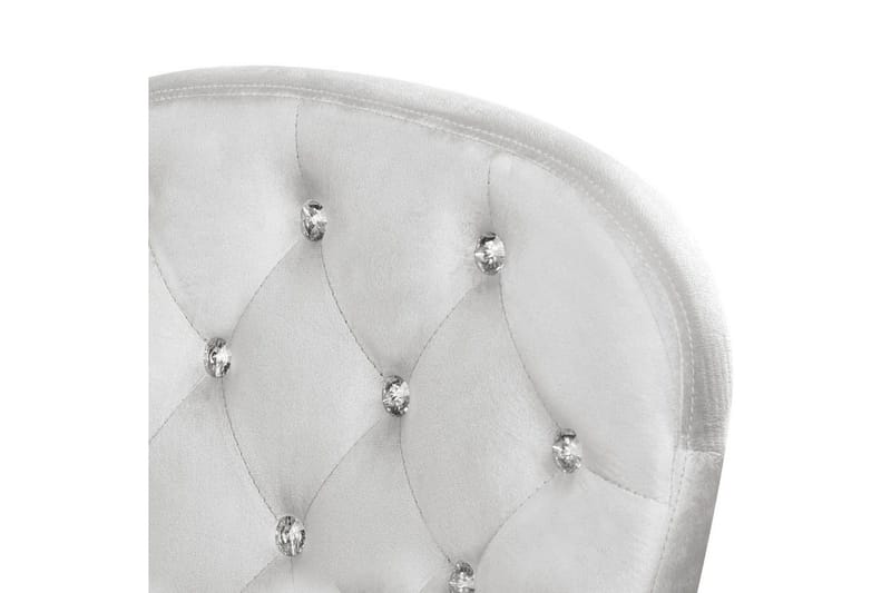 Toimistotuoli kristalleilla Princess Harmaa/hopea/musta - Harmaa/hopea/musta - Huonekalut - Tuoli & nojatuoli - Työtuolit