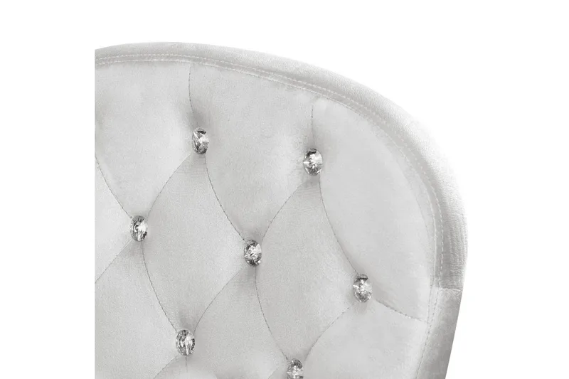 Toimistotuoli kristalleilla Princess Harmaa/hopea/musta - Harmaa/hopea/musta - Huonekalut - Tuoli & nojatuoli - Työtuolit