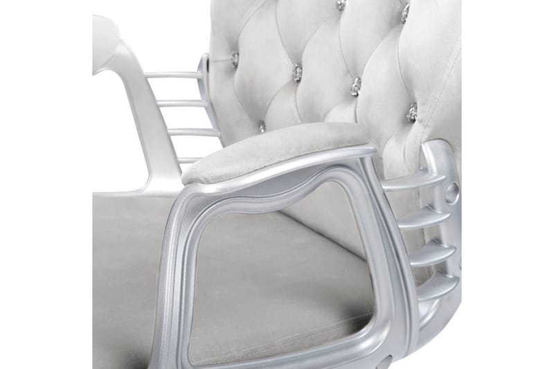 Toimistotuoli kristalleilla Princess Harmaa/hopea/musta - Harmaa/hopea/musta - Huonekalut - Tuoli & nojatuoli - Työtuolit