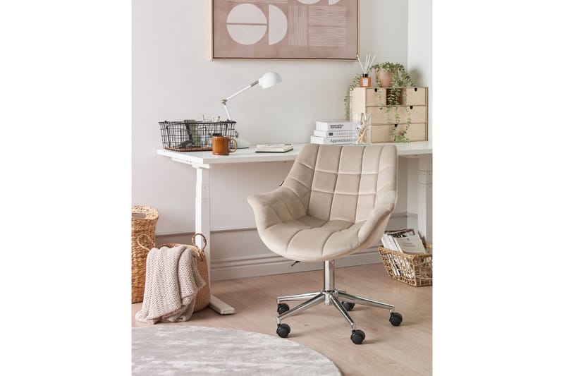 Toimistotuoli Labelle Beige - Beige - Huonekalut - Tuoli & nojatuoli - Työtuolit