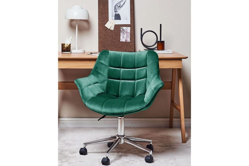 Toimistotuoli Labelle Vihreä - Vihreä - Huonekalut - Tuoli & nojatuoli - Työtuolit