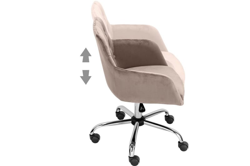 Toimistotuoli Loft24 Toimistotuoli Perry taupe Taupe - Huonekalut - Tuoli & nojatuoli - Työtuolit