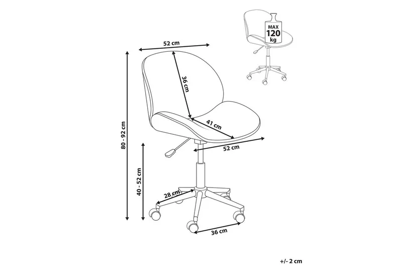 Toimistotuoli Menesha - Huonekalut - Tuoli & nojatuoli - Työtuolit