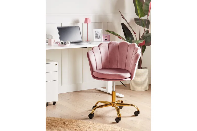 Toimistotuoli Monticello Rosa/kulta/musta - Rosa/kulta/musta - Huonekalut - Tuoli & nojatuoli - Työtuolit