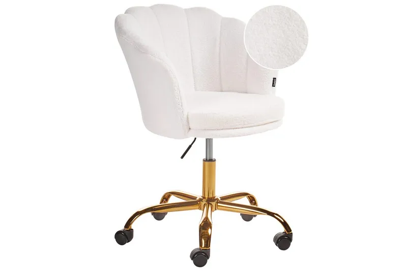 Toimistotuoli Monticello Valkoinen/kulta/musta - Valkoinen/kulta/musta - Huonekalut - Tuoli & nojatuoli - Työtuolit