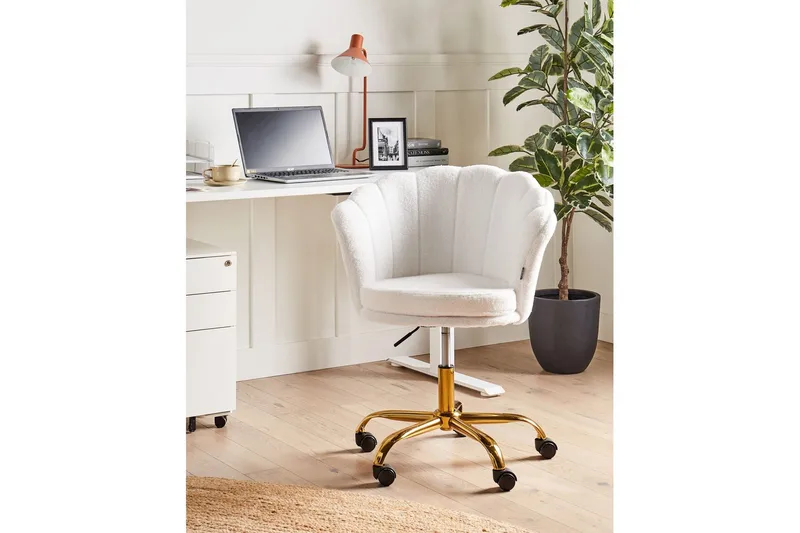 Toimistotuoli Monticello Valkoinen/kulta/musta - Valkoinen/kulta/musta - Huonekalut - Tuoli & nojatuoli - Työtuolit