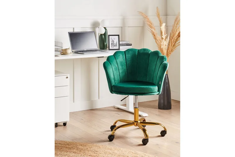 Toimistotuoli Monticello Vihreä/kulta/musta - Vihreä/kulta/musta - Huonekalut - Tuoli & nojatuoli - Työtuolit