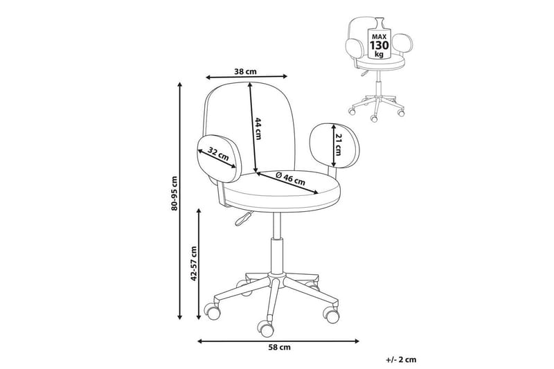 Toimistotuoli Moraga Vihreä/musta - Vihreä/musta - Huonekalut - Tuoli & nojatuoli - Työtuolit