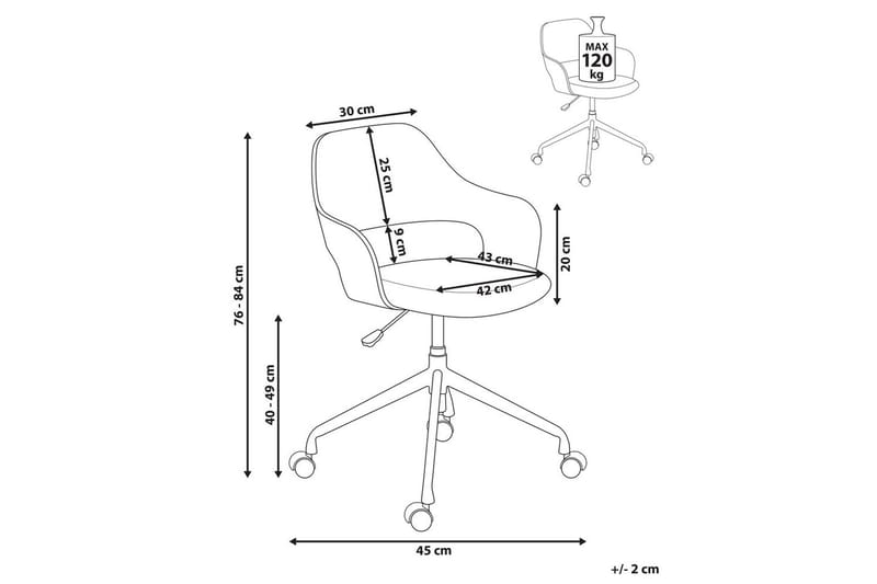 Toimistotuoli Novato - Musta, vaalea puu - Huonekalut - Tuoli & nojatuoli - Työtuolit