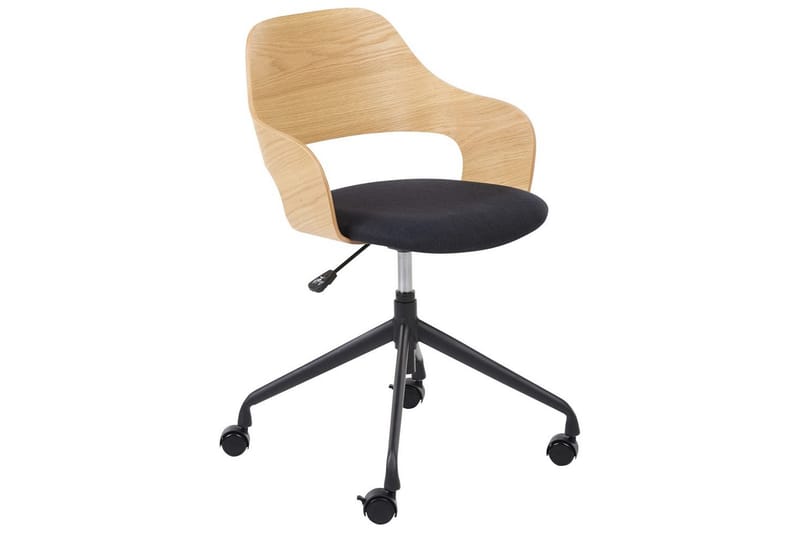 Toimistotuoli Novato, Musta, vaalea puu