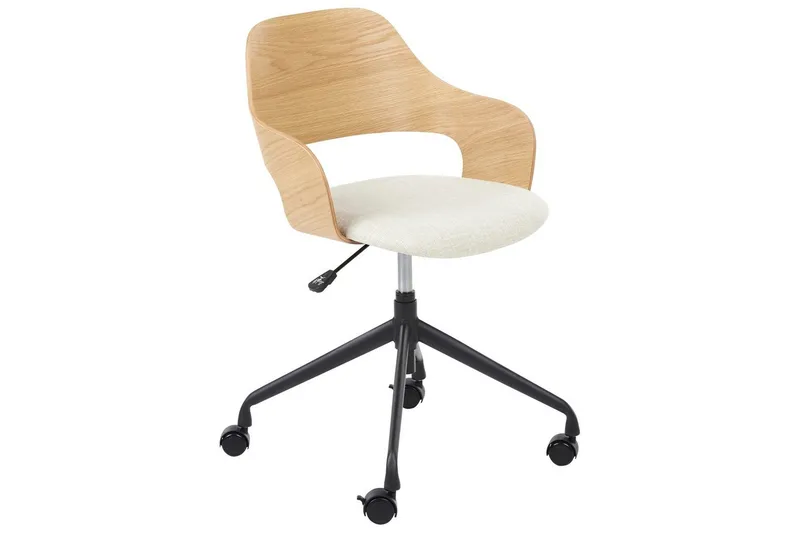 Toimistotuoli Novato, Vaalea puu, beige
